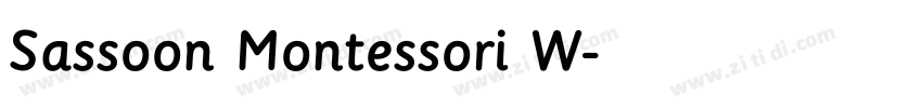 Sassoon Montessori W字体转换